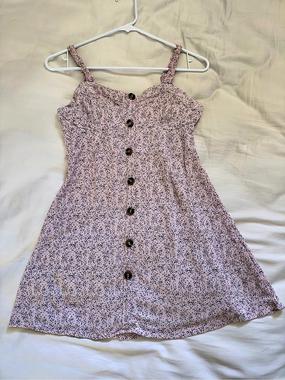 WALLFLOWER Floral Mini Dress in Pink & Black Size Medium Like New